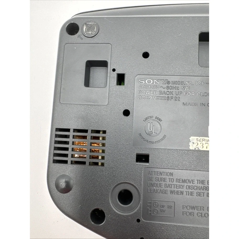 Sony Dream Machine ICF-C370 Alarm Clock-AM/FM‎ Tested Working